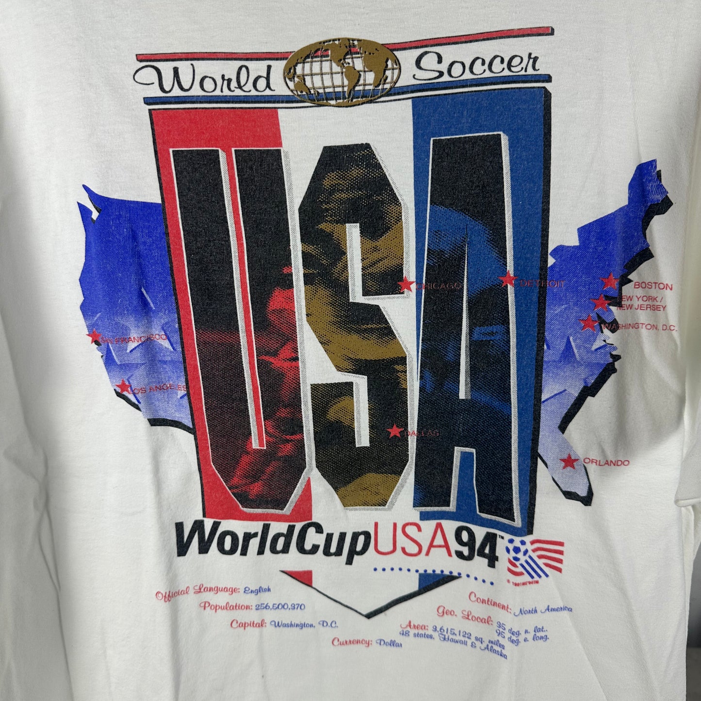 Vintage 1994 USA Soccer World Cup Graphic T-shirt