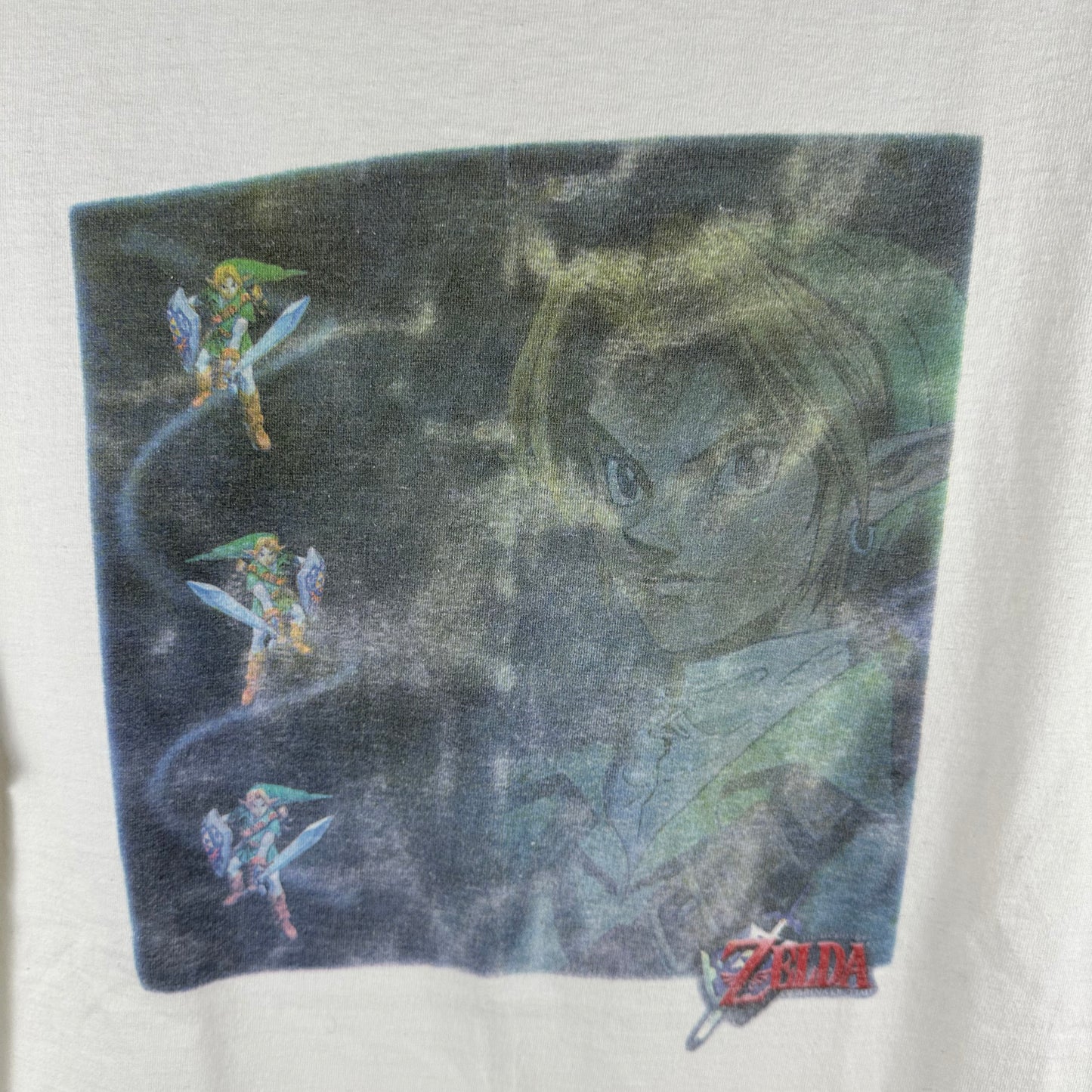 Vintage 90s The Legend of Zelda Ocarina of Time Nintendo Video Game Promo T-shirt