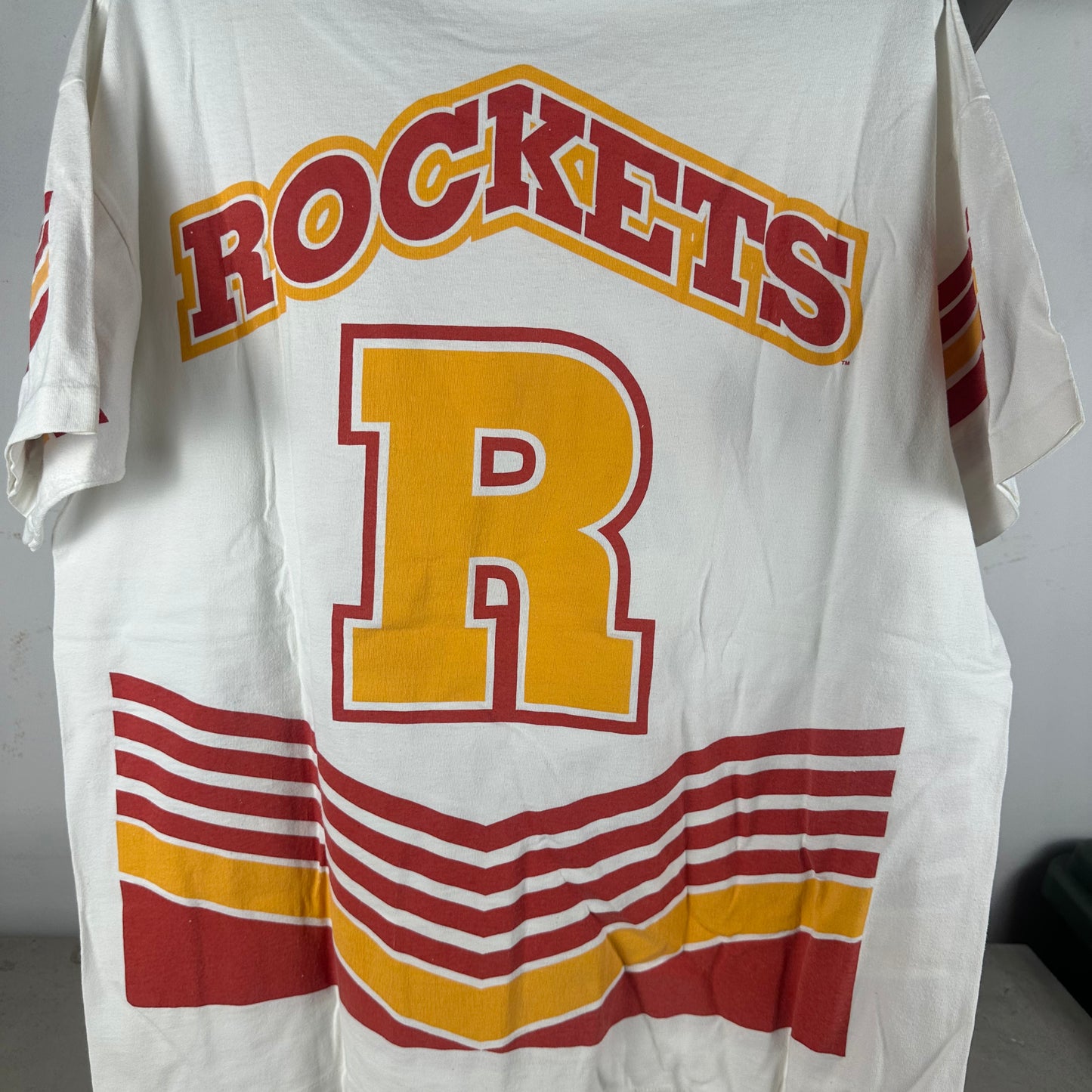 Vintage 1995 Houston Rockets NBA Champions AOP Salem Sportswear T-shirt