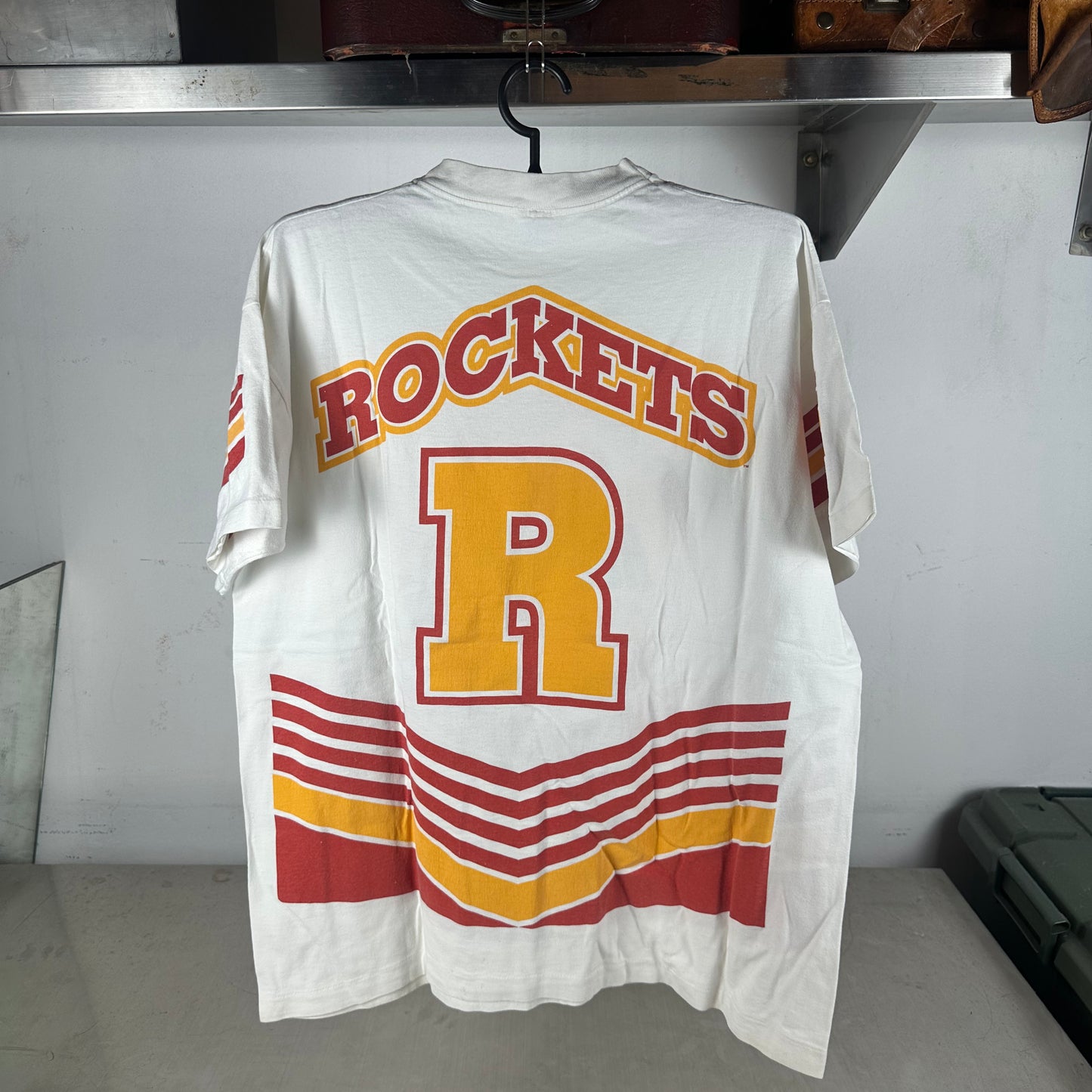 Vintage 1995 Houston Rockets NBA Champions AOP Salem Sportswear T-shirt