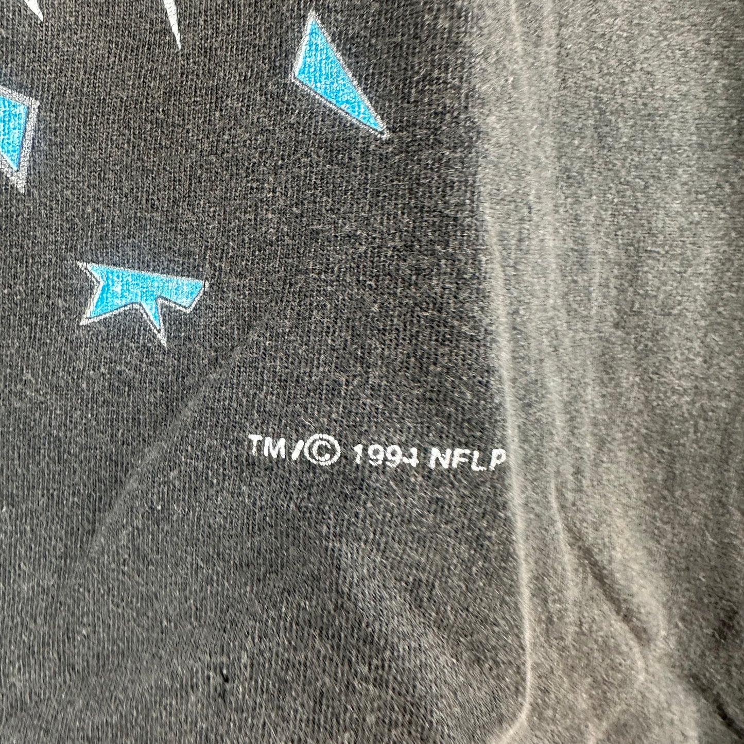Vintage 1994 Carolina Panthers NFL Panthers Power Single Stitch T-shirt
