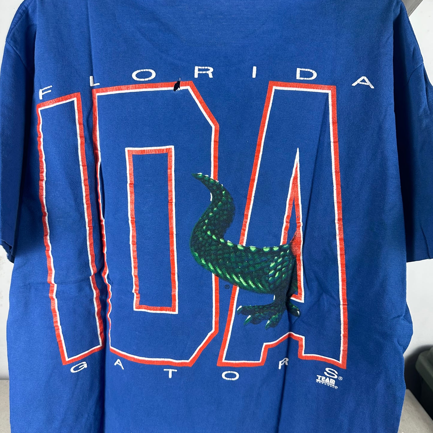 Vintage 90s Florida Gators NCAA Mascot Double Sided Graphic T-shirt