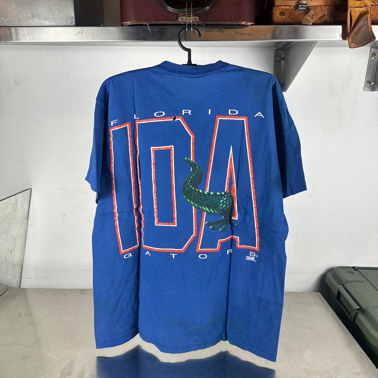 Vintage 90s Florida Gators NCAA Mascot Double Sided Graphic T-shirt