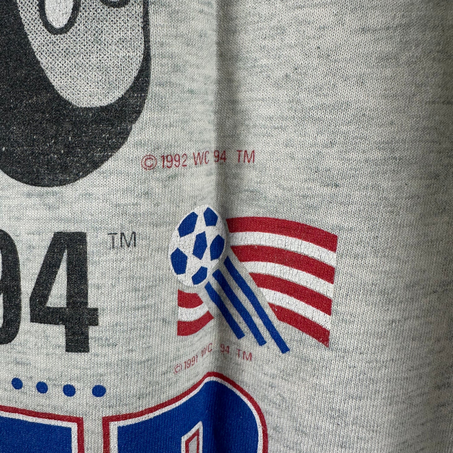 Vintage 1994 USA Soccer World Cup Nutmeg Breakthrough Graphic T-shirt