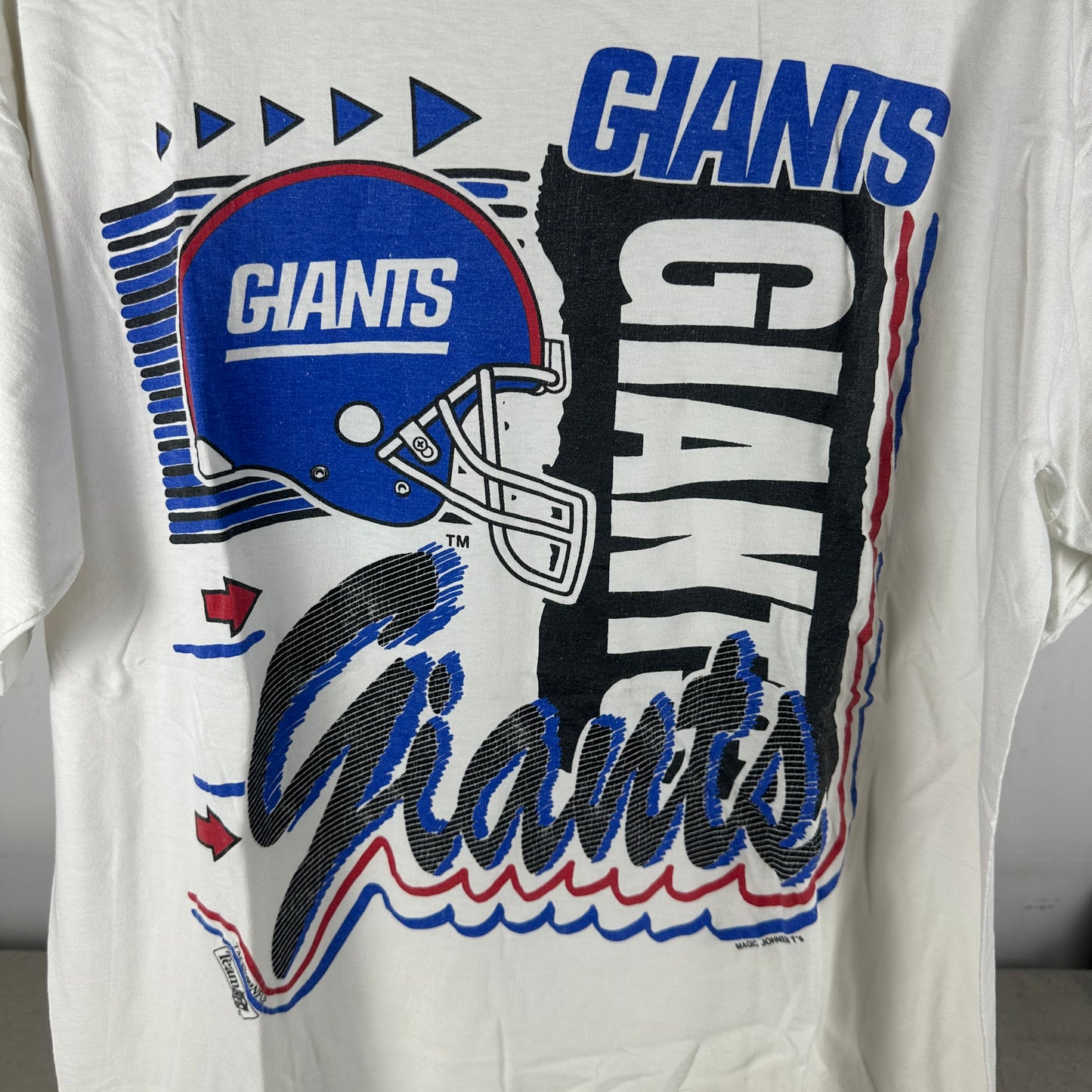 Vintage 1993 New York Giants Football NFL Single Stitch T-shirt