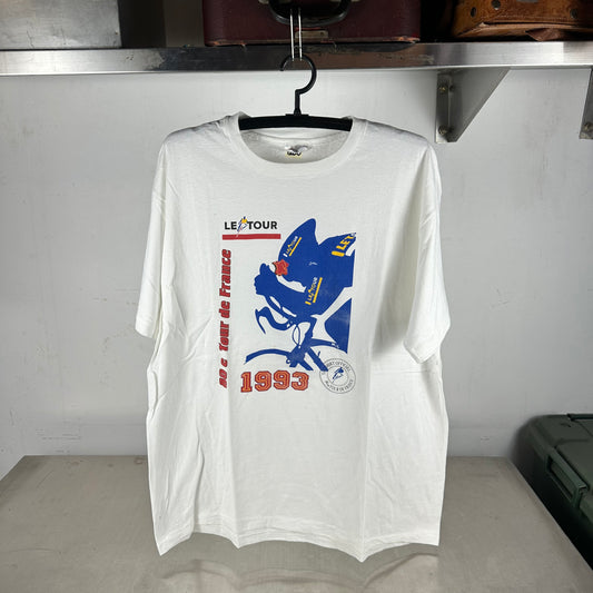 Vintage 1993 Tour De France Cycling Race Graphic Promo Single Stitch T-shirt