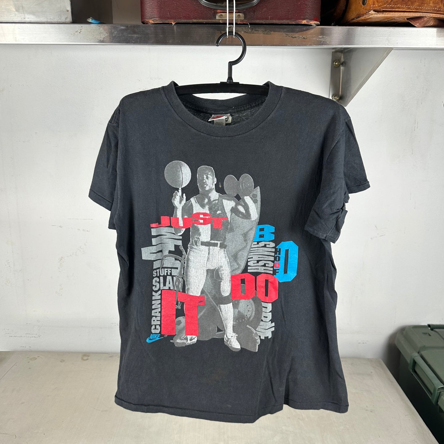 Vintage 90s Nike Bo Jackson Just Do It Graphic Single Stitch T-shirt