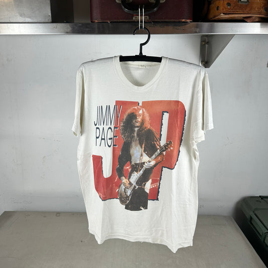 Vintage 1988 Jimmy Page Led Zeppelin Graphic Single Stitch T-shirt