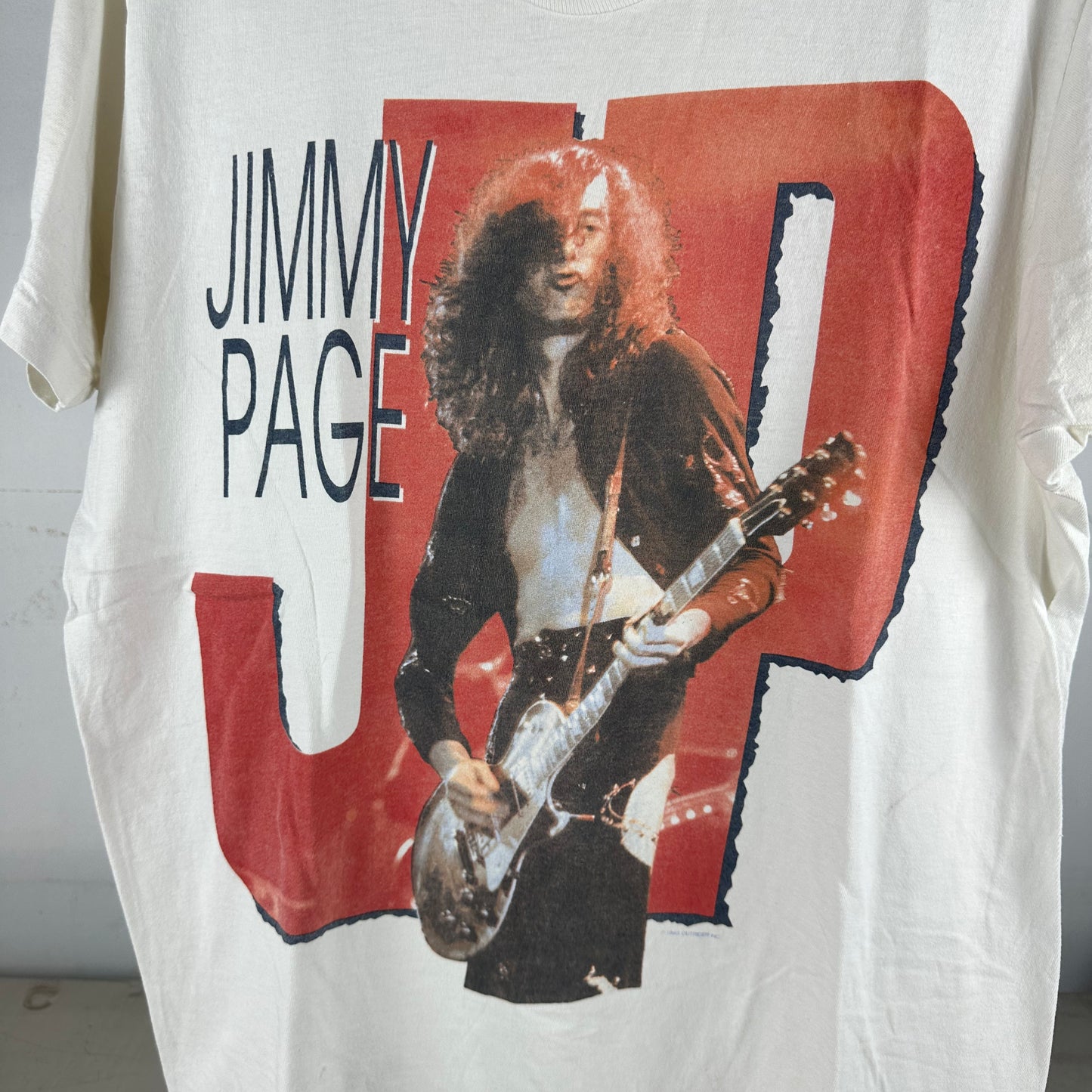 Vintage 1988 Jimmy Page Led Zeppelin Graphic Single Stitch T-shirt