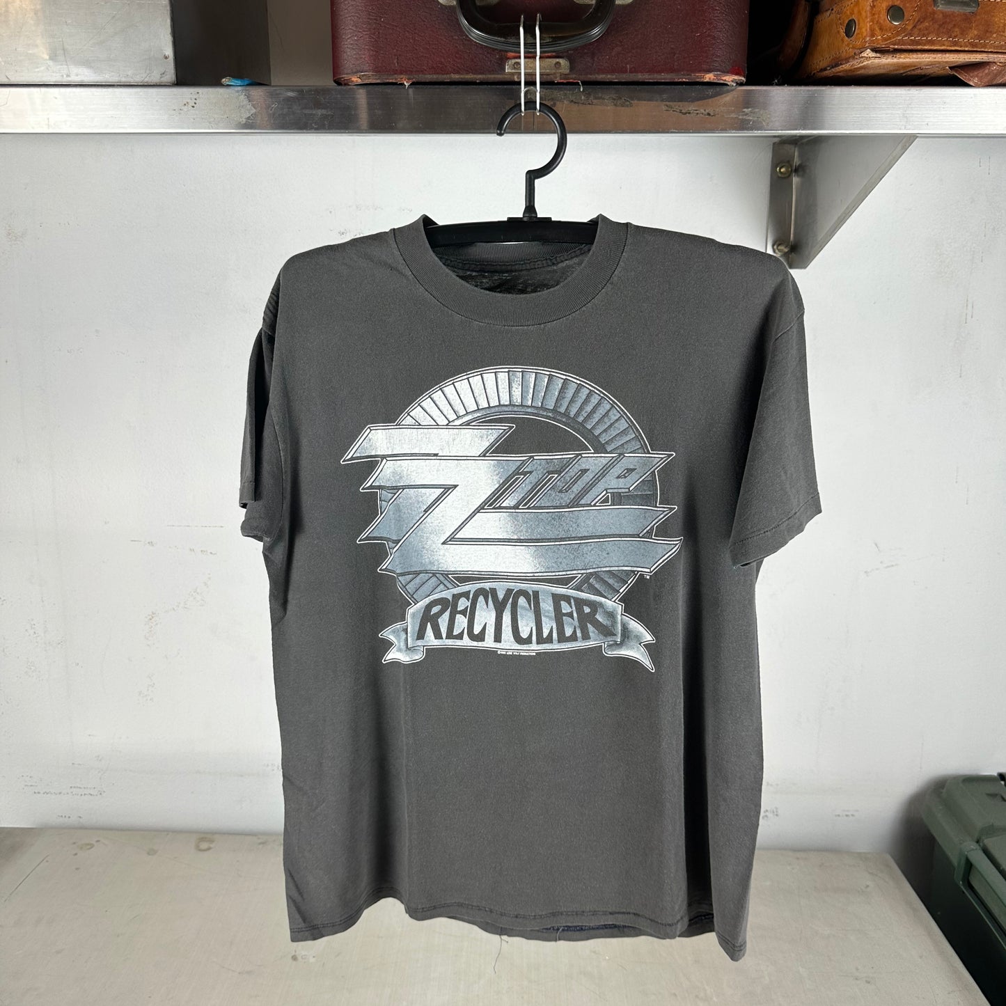 Vintage 1990 ZZ Top Recycler Tour Concert Rock Band Single Stitch T-shirt
