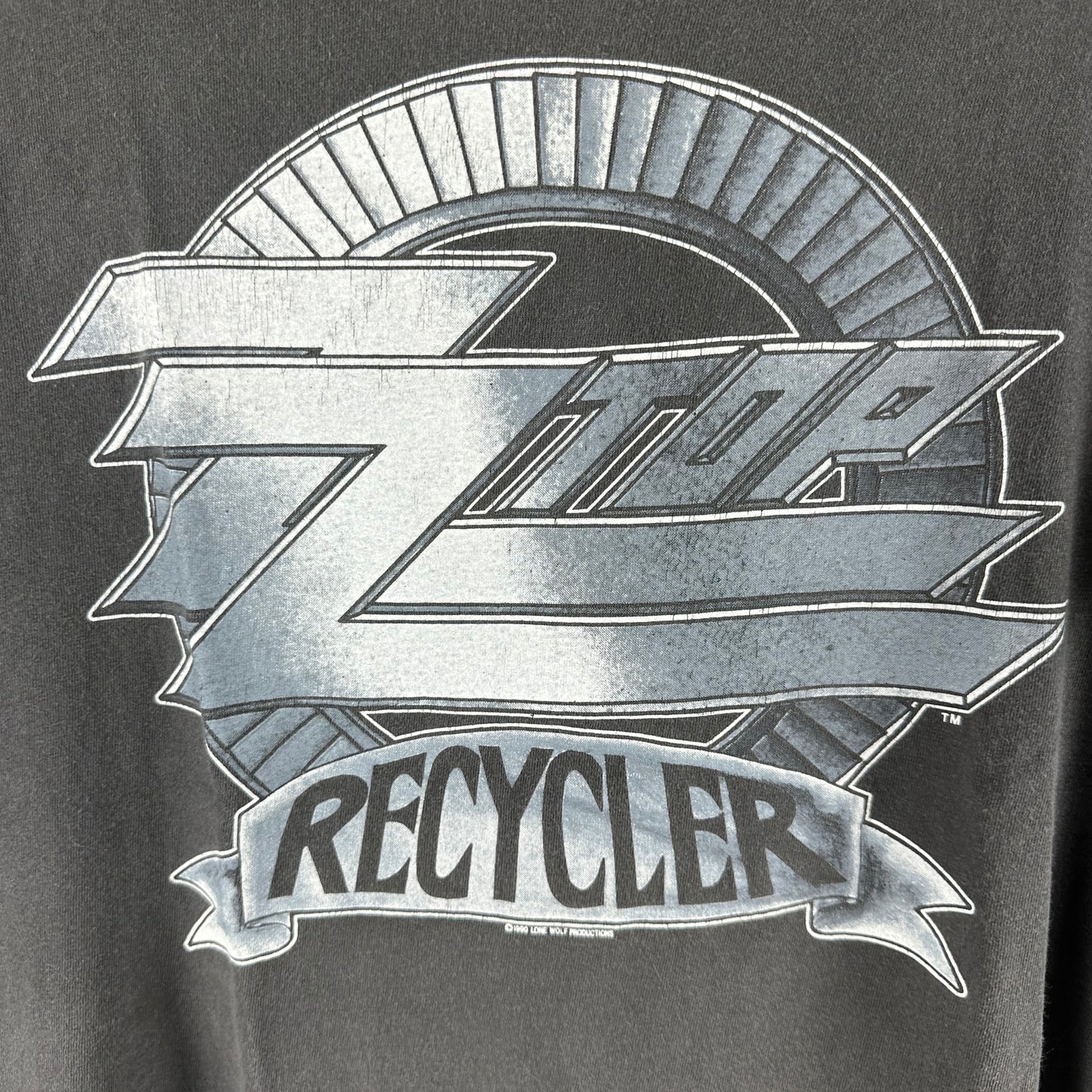 Vintage 1990 ZZ Top Recycler Tour Concert Rock Band Single Stitch T-shirt