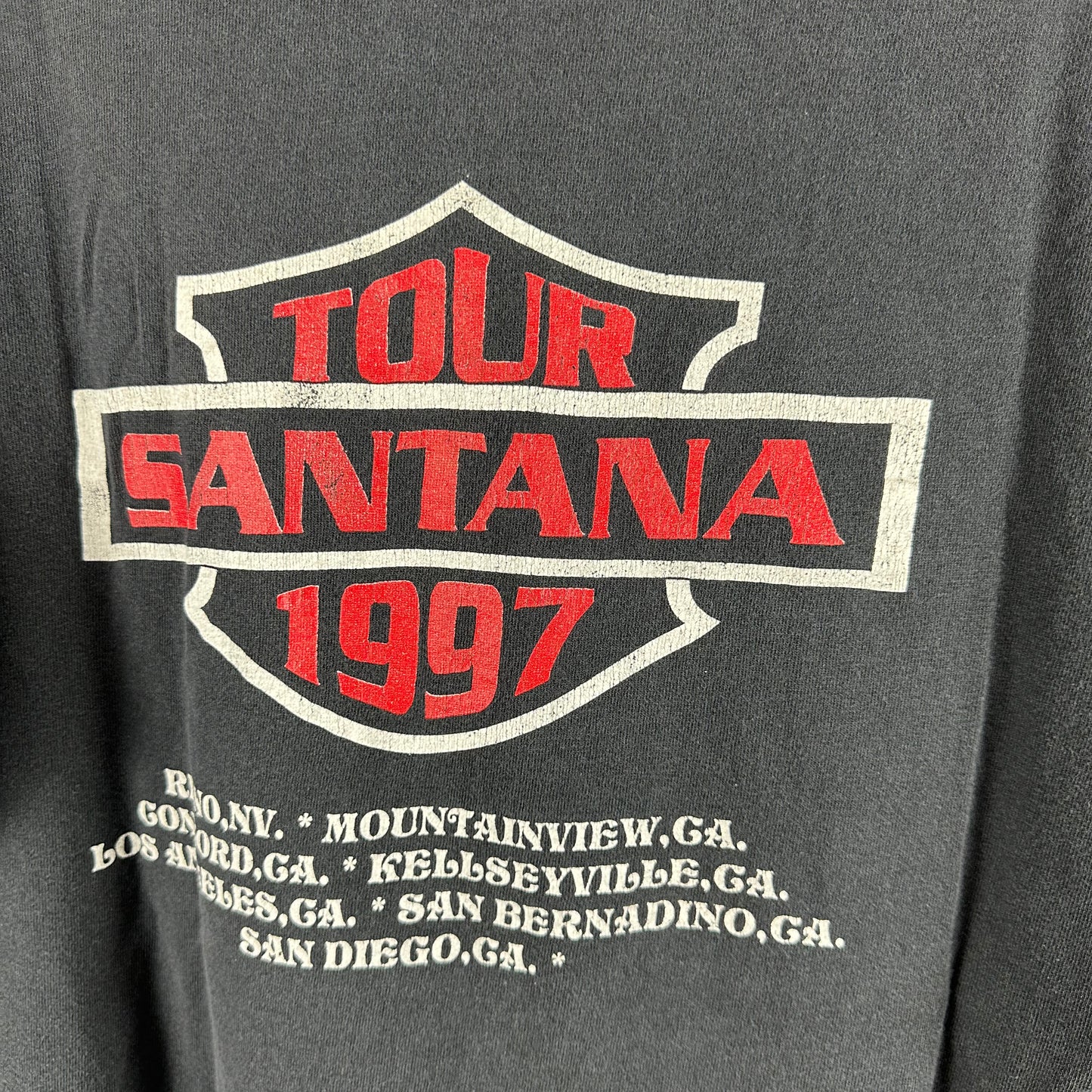 Vintage 1997 Carlos Santana Tour Concert Graphic T-shirt