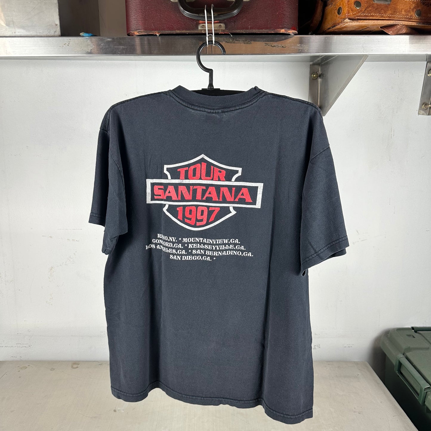 Vintage 1997 Carlos Santana Tour Concert Graphic T-shirt