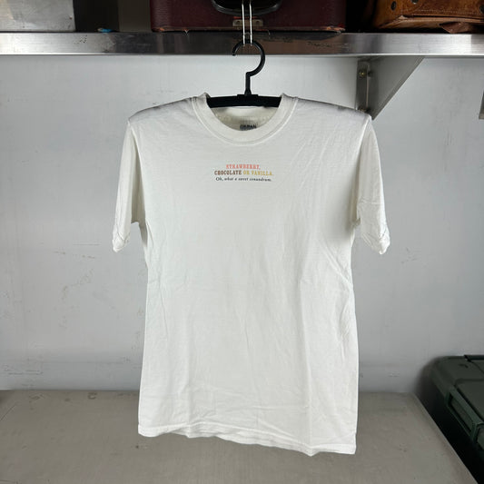 Vintage 2000s Starbucks Coffee Strawberry, Chocolate Or Vanilla Promo T-shirt