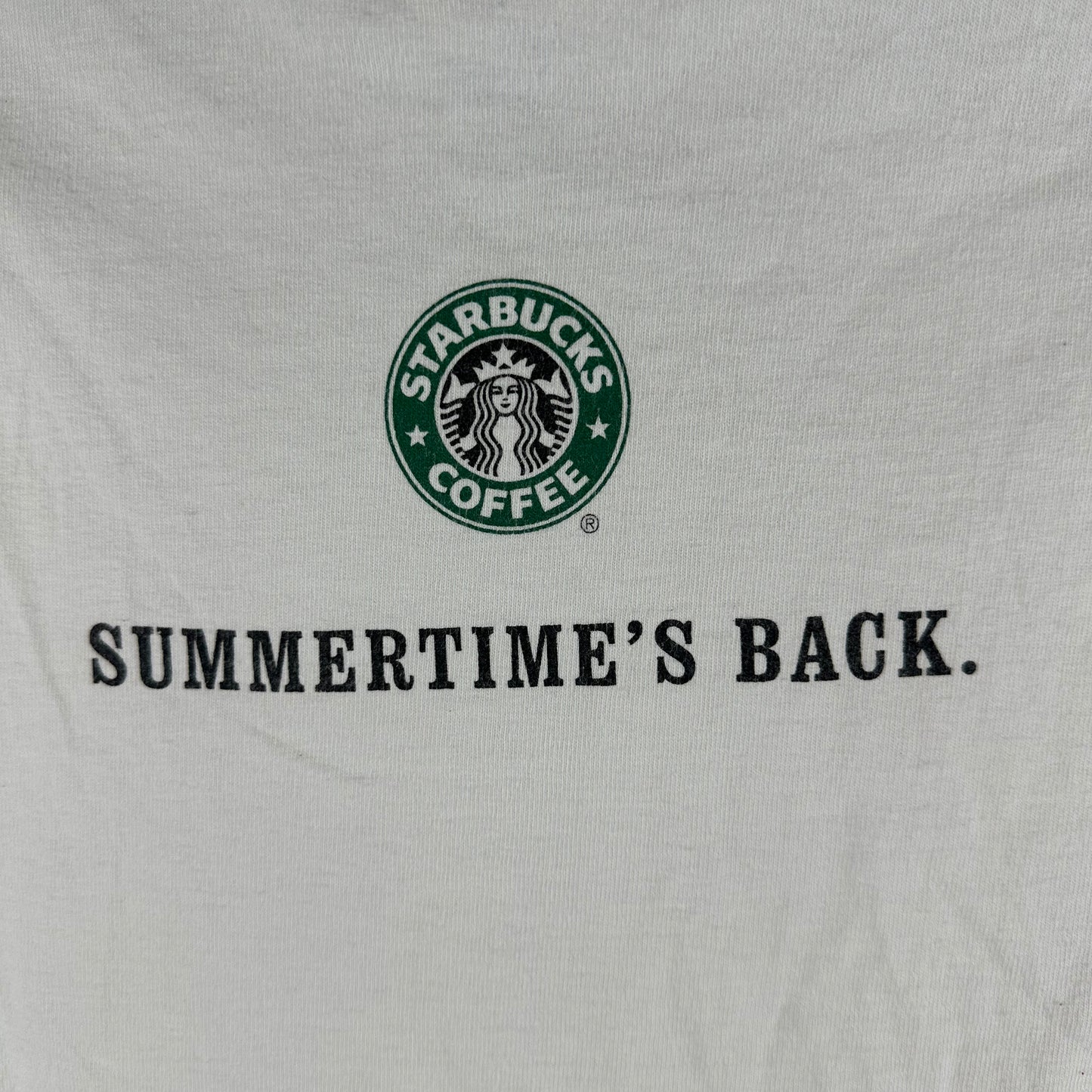 Vintage 2000s Starbucks Coffee Strawberry, Chocolate Or Vanilla Promo T-shirt