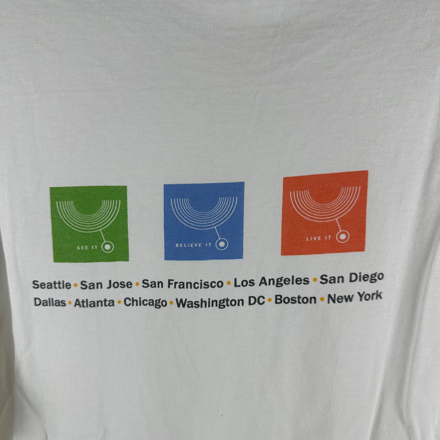 Vintage 2001 Microsoft Mobile Experience Tour Computer Graphic T-shirt