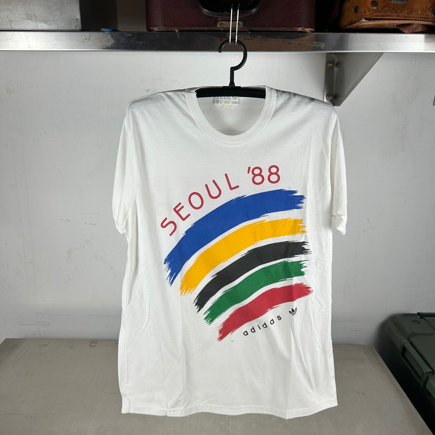 Vintage 1988 Adidas Seoul Olympic Graphic Promo T-shirt