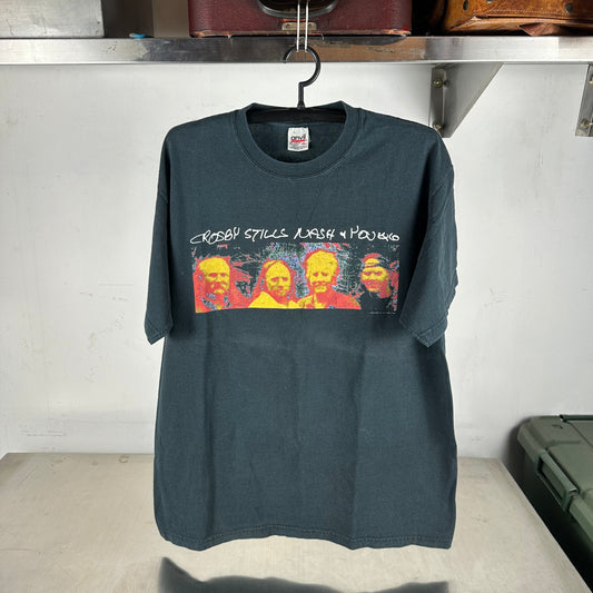 Vintage 2000 Crosby, Stills, Nash &amp; Young Tour Concert Graphic T-shirt