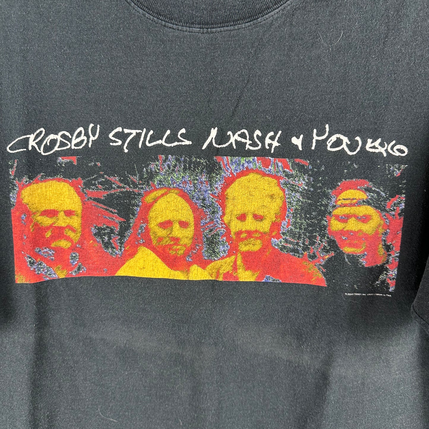 Vintage 2000 Crosby, Stills, Nash &amp; Young Tour Concert Graphic T-shirt