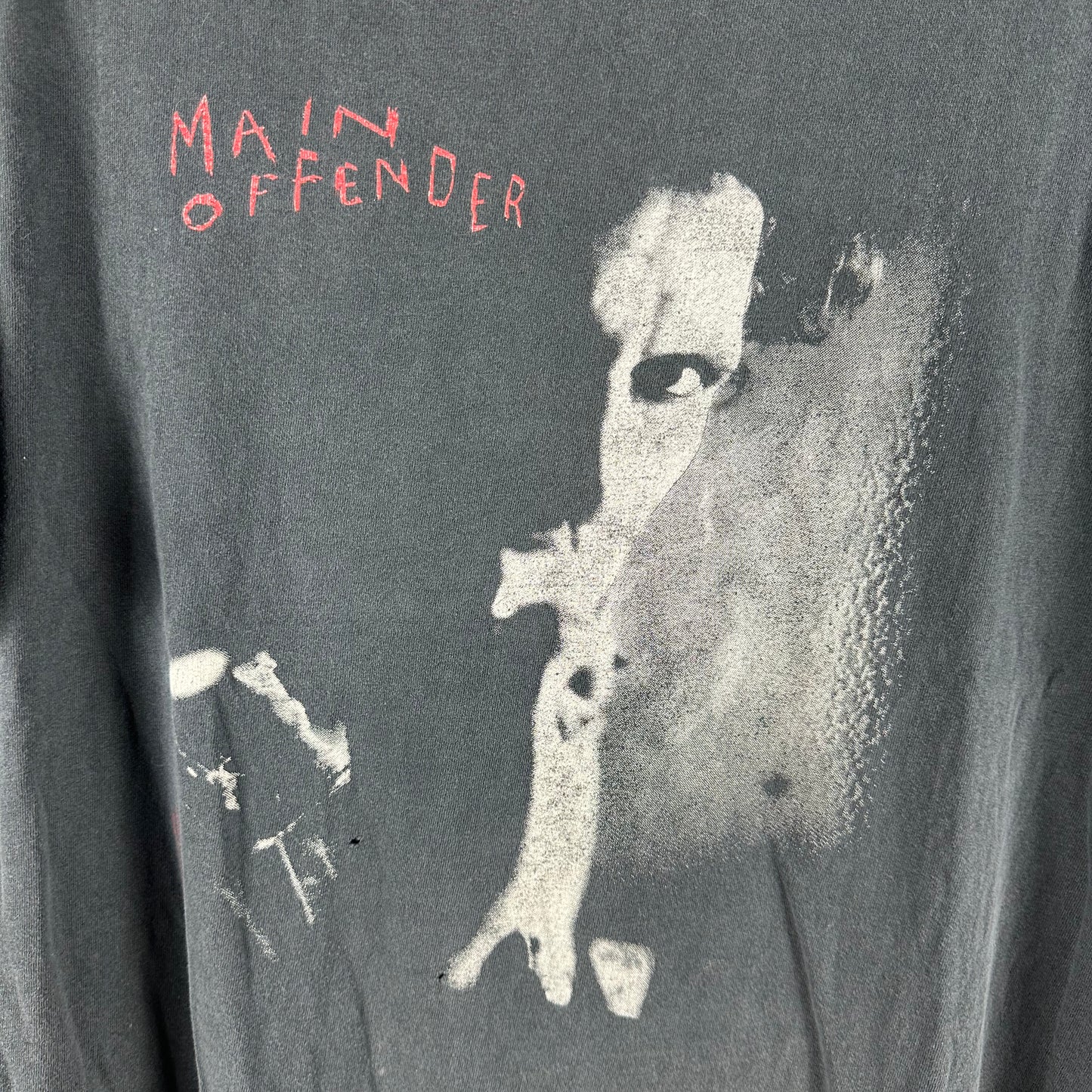 Vintage 1992-93 Keith Richards Main Offender Tour Concert Disstressed T-shirt