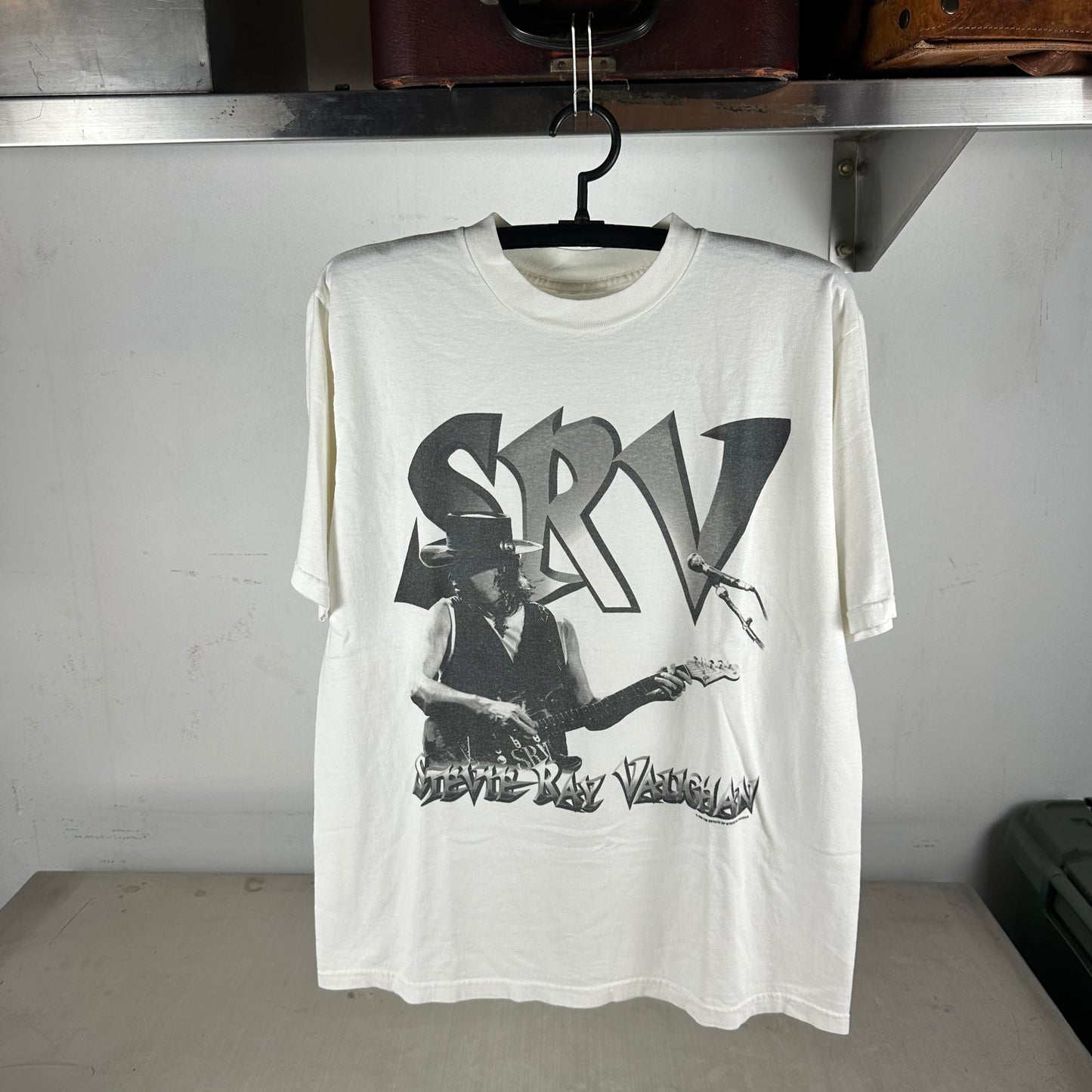 Vintage 1998 Stevie Ray Vaughan Guitarist Graphic T-shirt