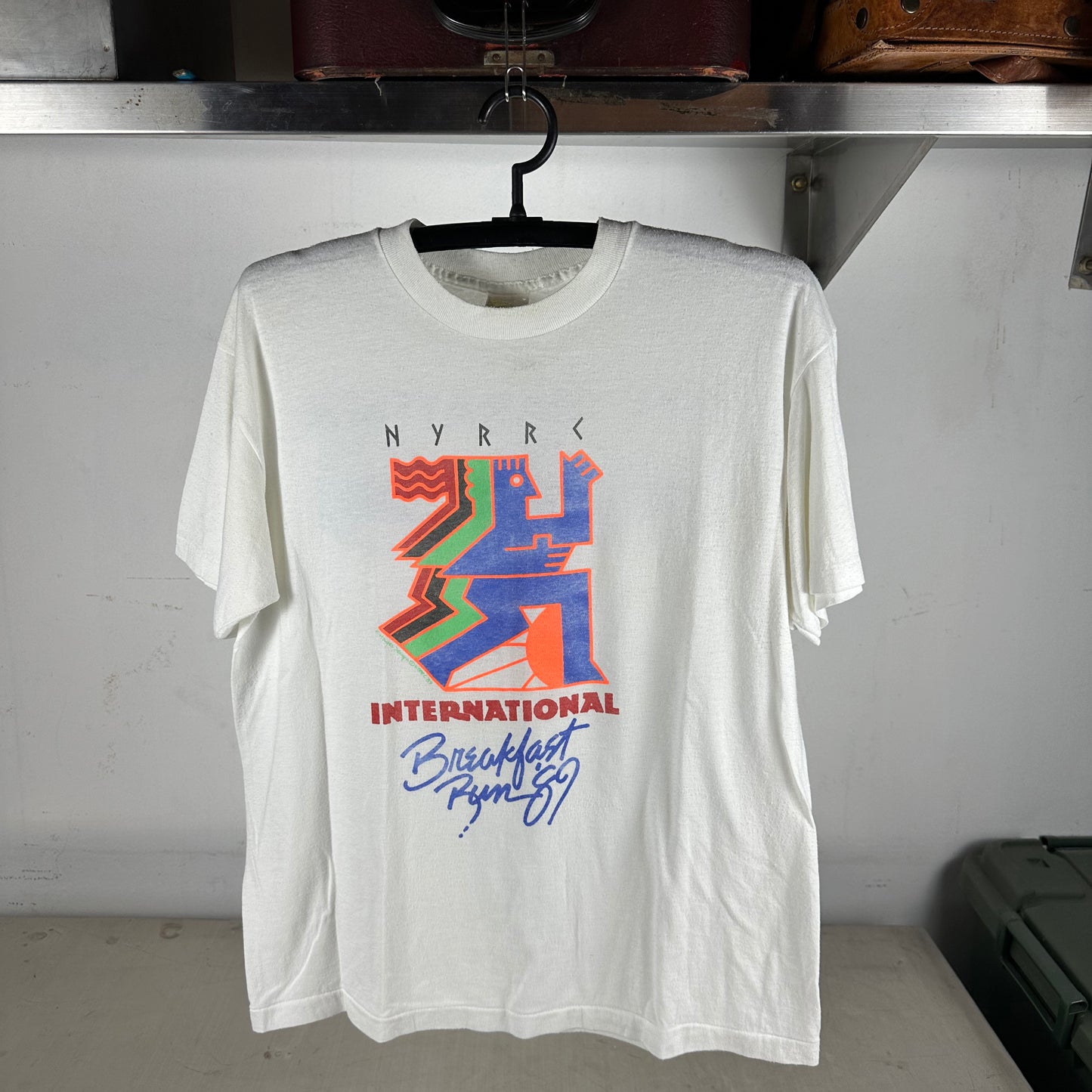 Vintage 1989 NYRRC New York City Marathon Running Single Stitch T-shirt