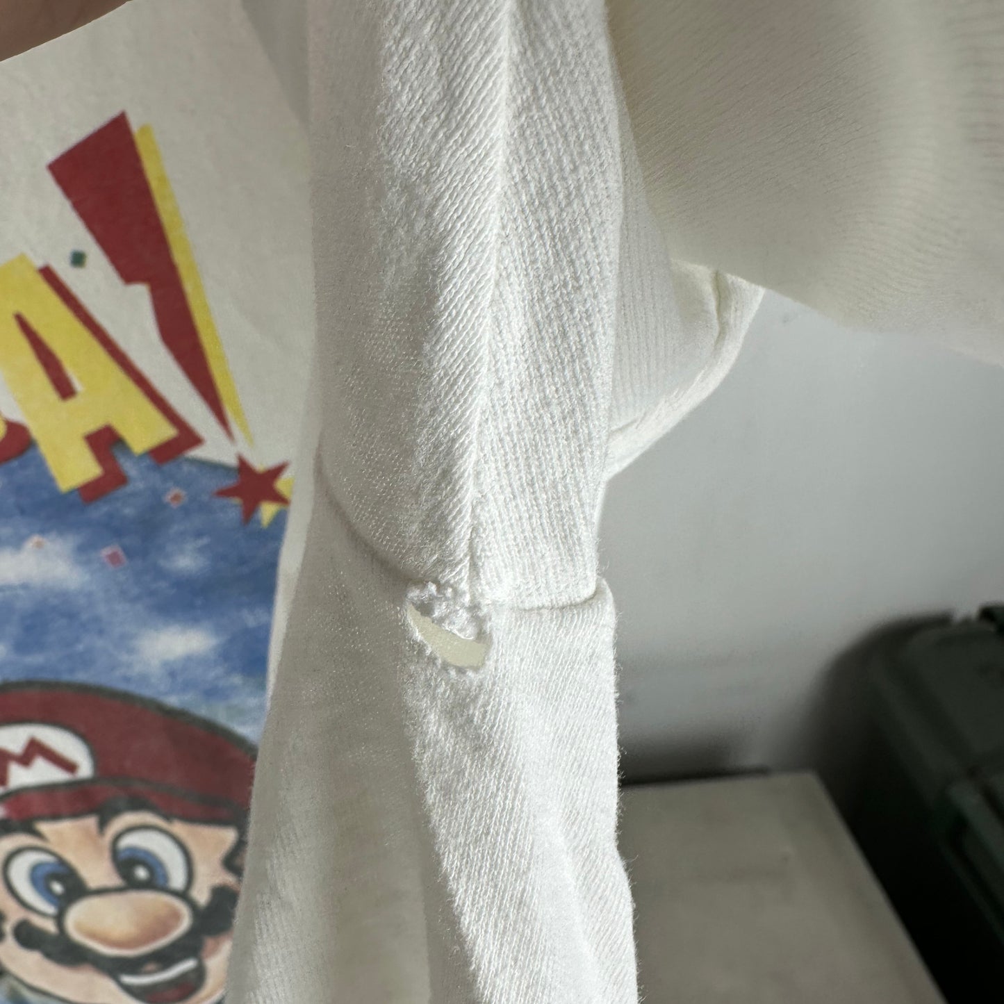 Vintage 1993 Nintendo Mario Mania! Video Game Promo Single Stitch T-shirt