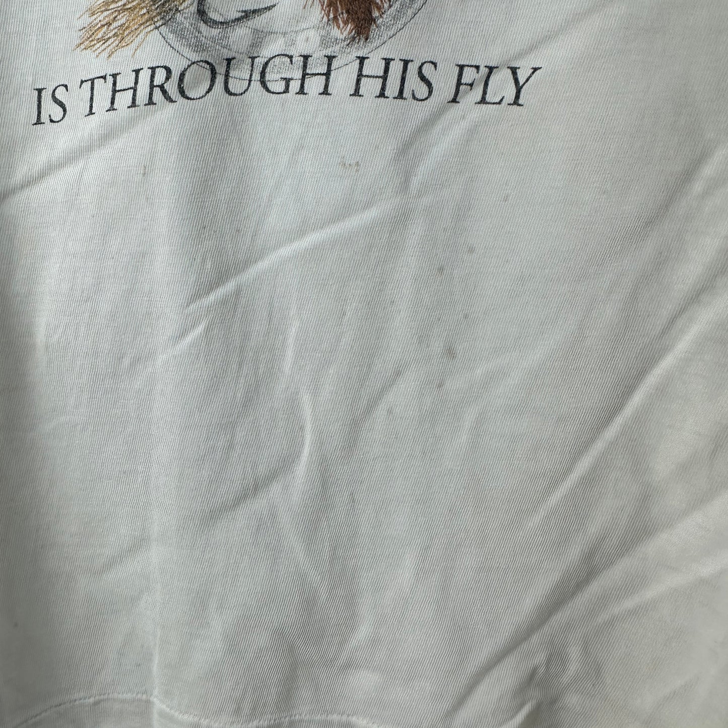 Vintage 1993 Peggy Murray The Way to a Man's Heart is Through His Fly Fishing T-shirt