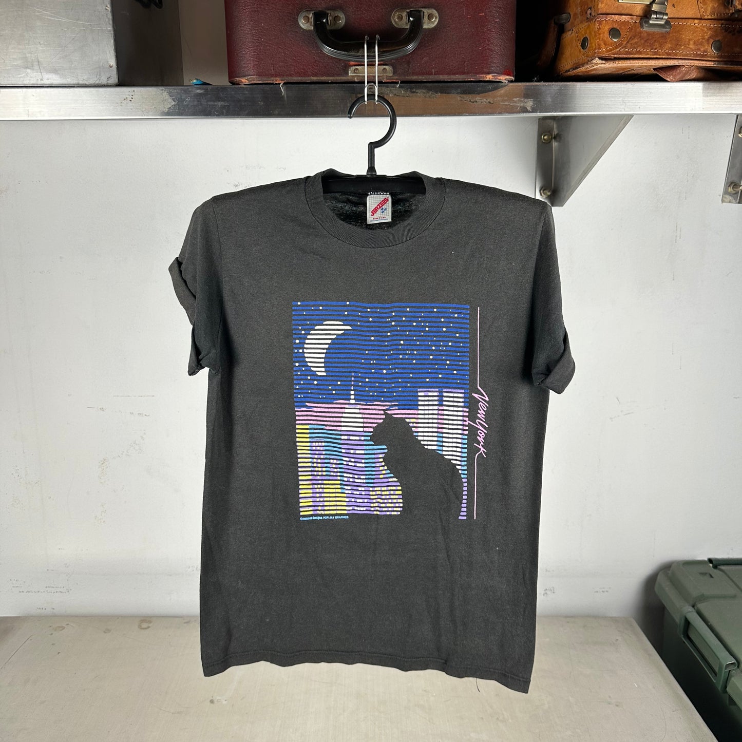 Vintage 80s New York Cat Graphic T-shirt