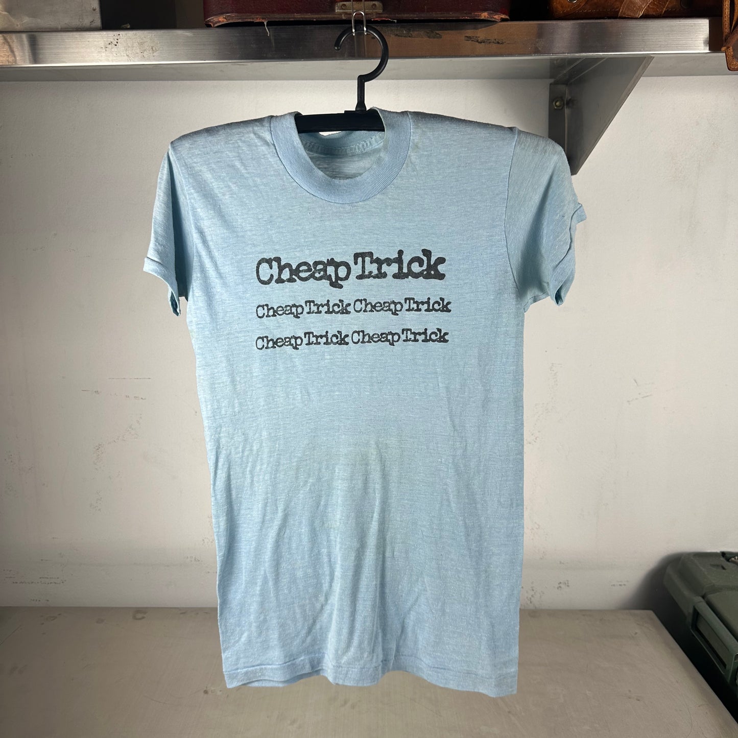 Vintage 80s Cheap Trick Rock Band Graphic Single Stitch T-shirt