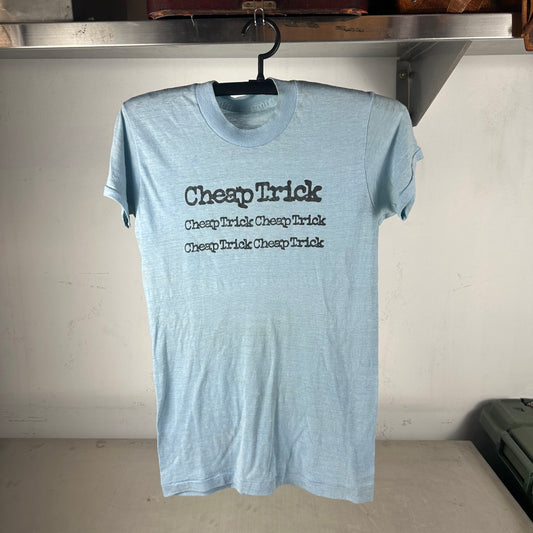 Vintage 80s Cheap Trick Rock Band Graphic Single Stitch T-shirt