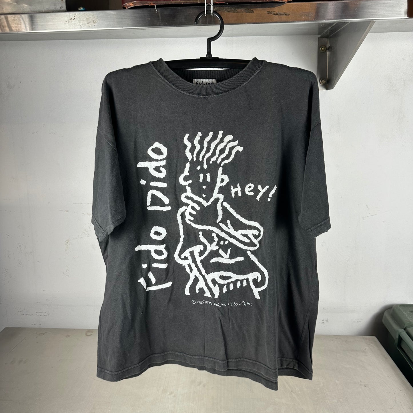 Vintage 1985 Fido Dido Hey! Cartoon Graphic T-shirt