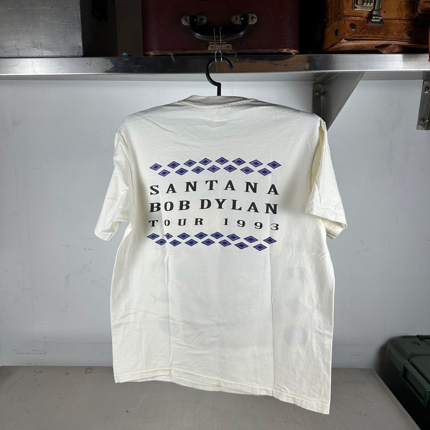 Vintage 1993 Bob Dylan & Carlos Santana Tour Concert Single Stitch T-shirt