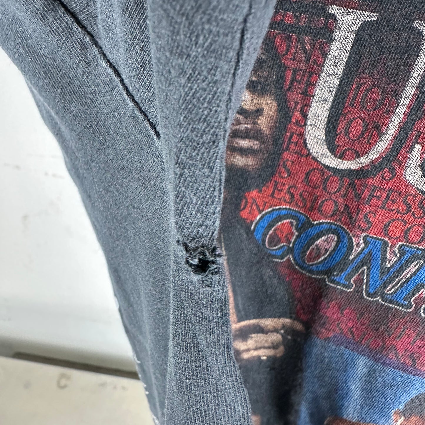Vintage 2004 Usher Kanye West Confessions Tour Concert T-shirt