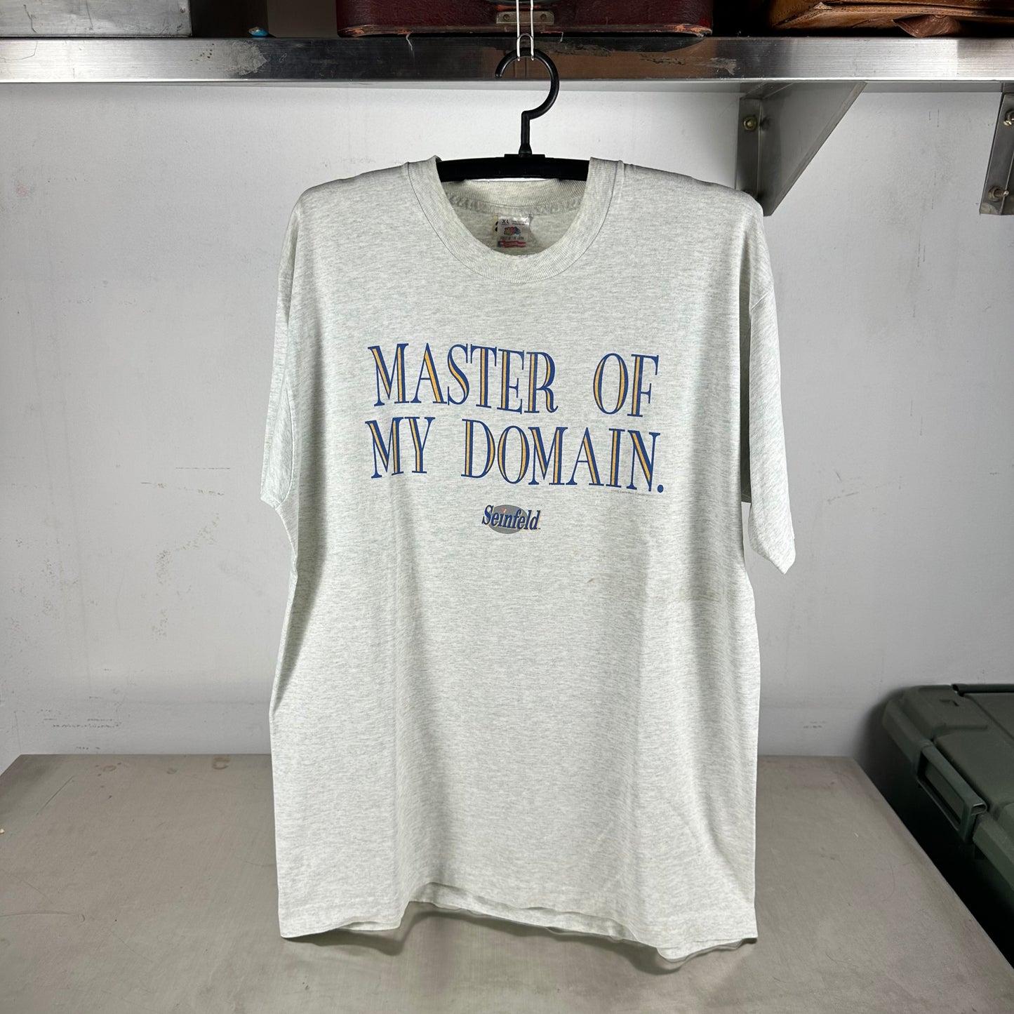 Vintage 90s Seinfeld Master of My Domain Graphic Single Stitch T-shirt