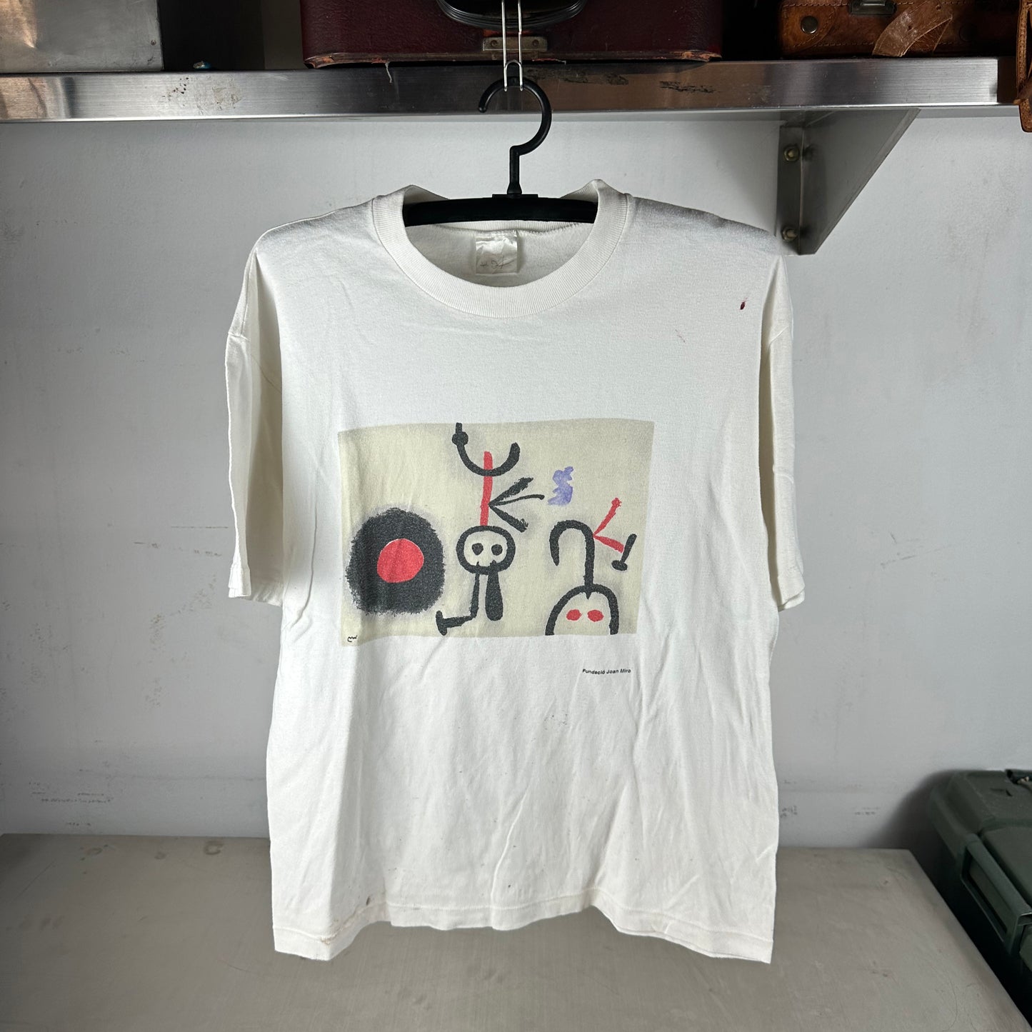 Vintage 90s Fundacio Joan Miro Abstract Art Graphic T-shirt