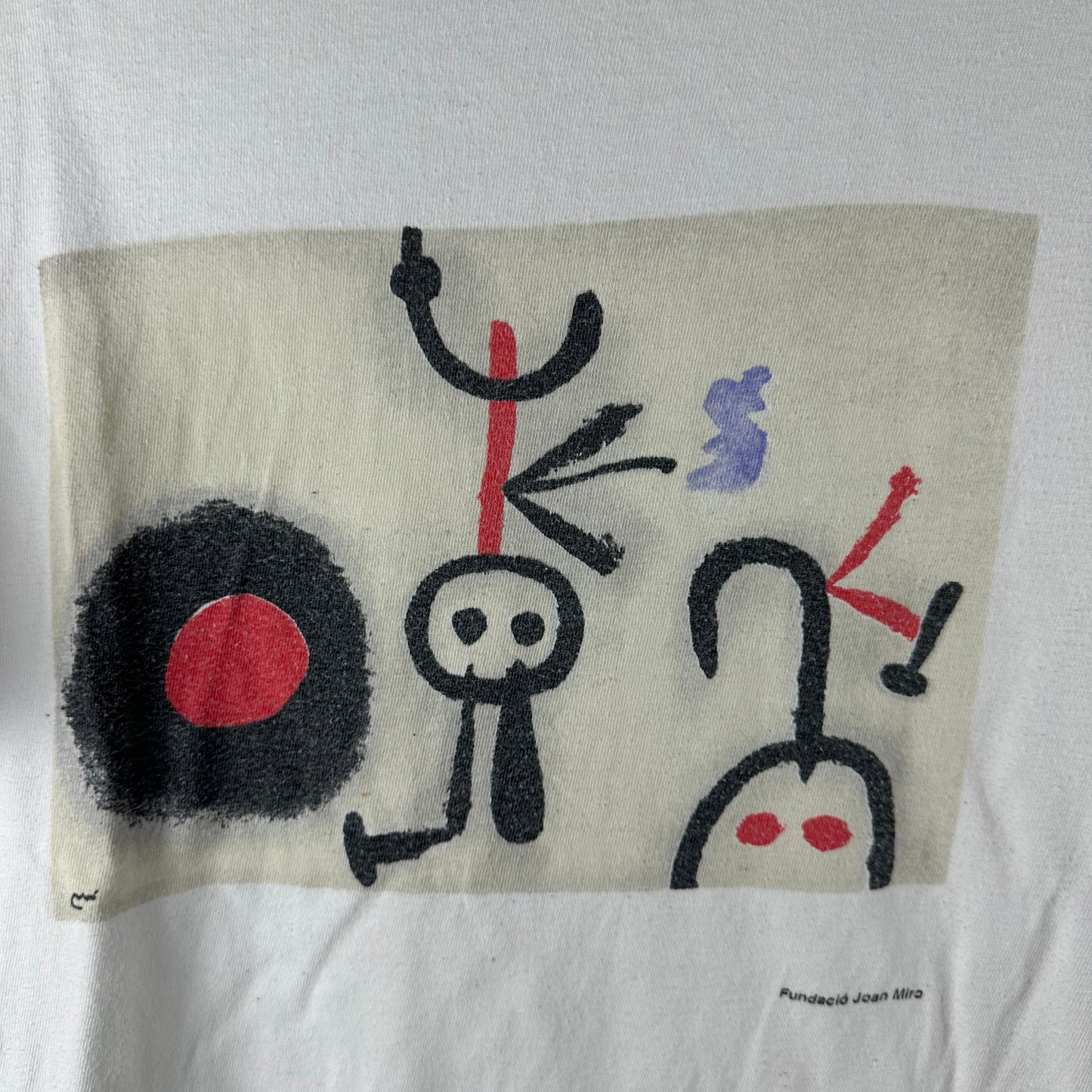 Vintage 90s Fundacio Joan Miro Abstract Art Graphic T-shirt