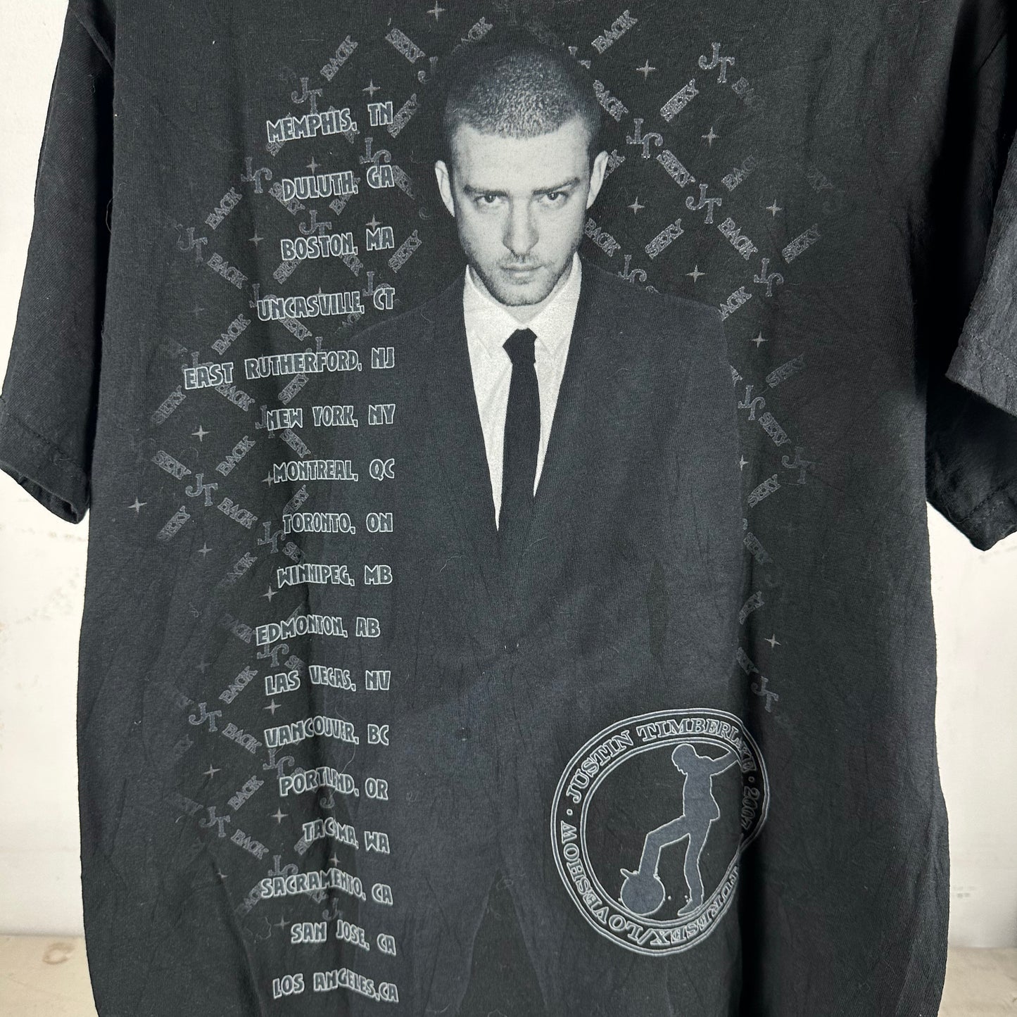 2007 Justin Timberlake FutureSex/LoveSounds Tour Concert T-shirt