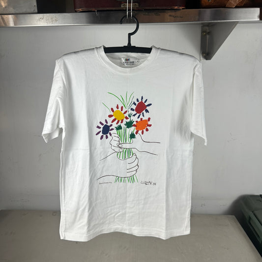 Vintage 1997/98 Pablo Picasso Bouquet of Peace Artwork Single Stitch T-shirt