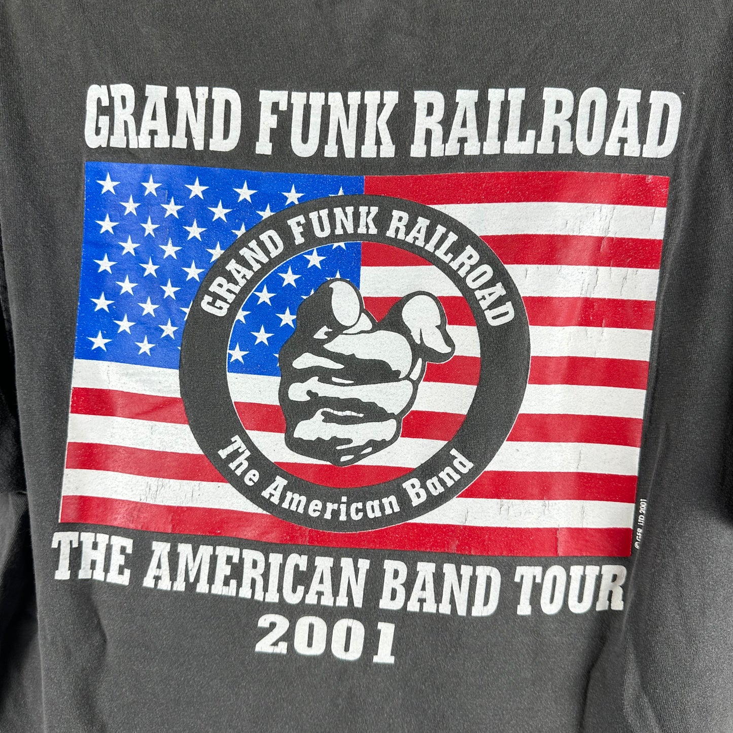 Vintage 2001 Grand Funk Railroad The American Band Tour Concert T-shirt