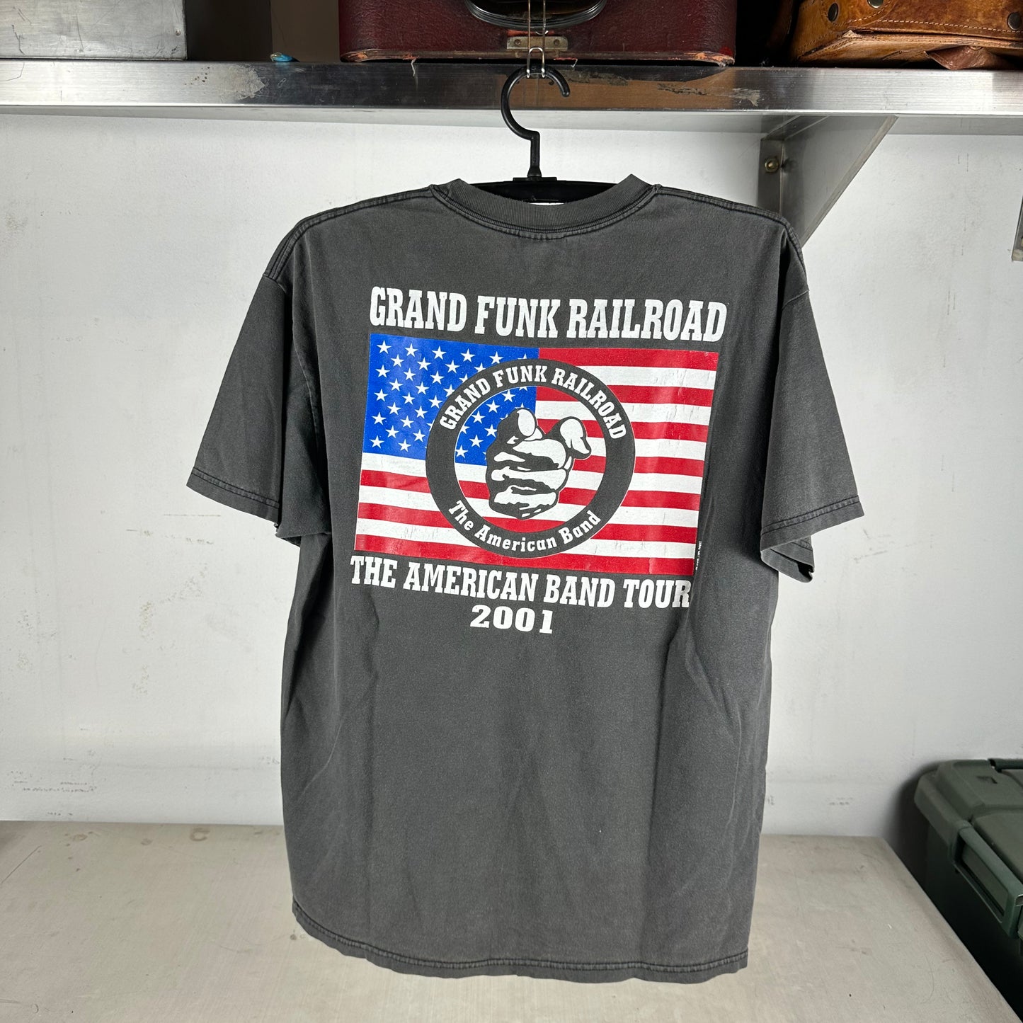 Vintage 2001 Grand Funk Railroad The American Band Tour Concert T-shirt