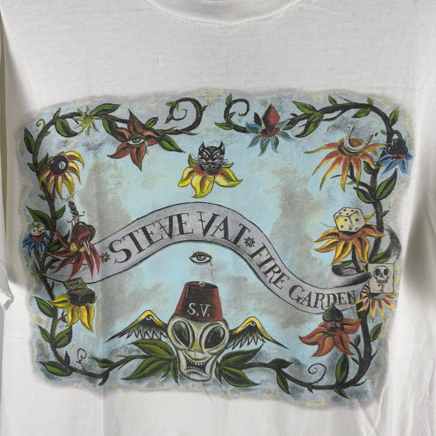 Vintage 1996 Steve Vai Fire Garden Freak Show Excess Tour Concert T-shirt