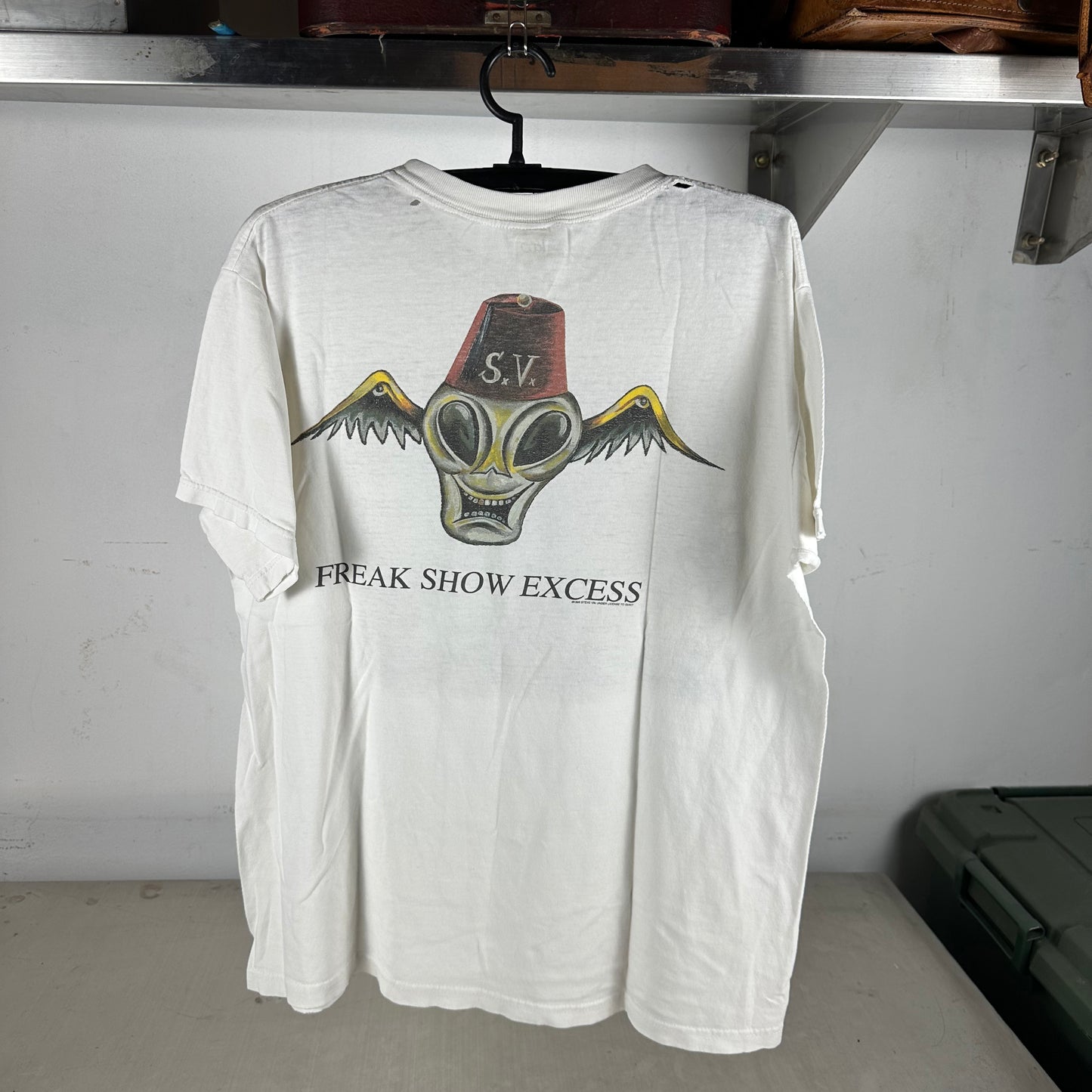 Vintage 1996 Steve Vai Fire Garden Freak Show Excess Tour Concert T-shirt