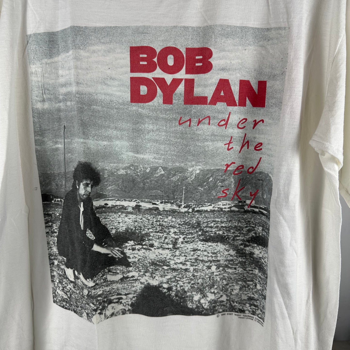 Vintage 1990 Bob Dylan Under the Red Sky Tour Concert Single Stitch T-shirt