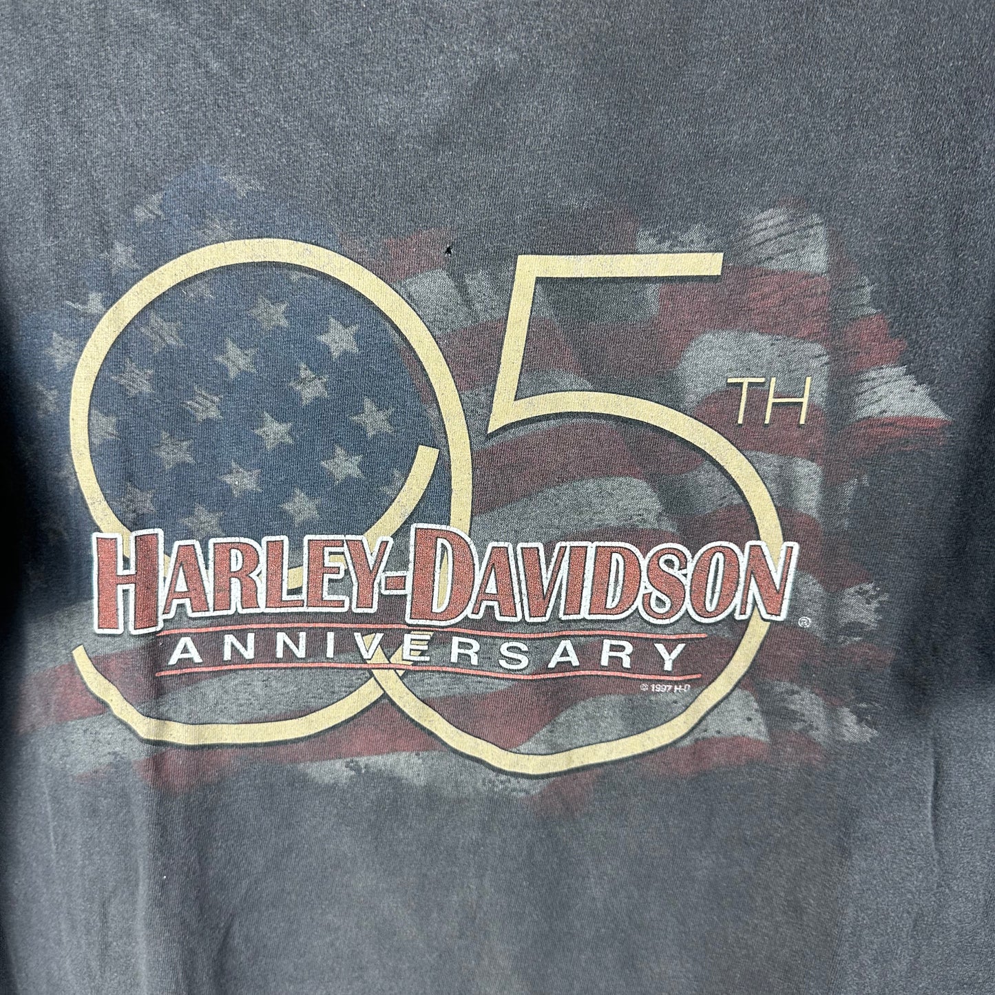 Vintage 1998 Harley Davidson Motorcycles 95th Anniversary Graphic T-shirt