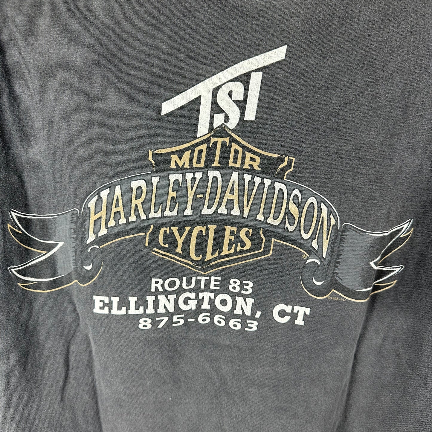 Vintage 1998 Harley Davidson Motorcycles 95th Anniversary Graphic T-shirt