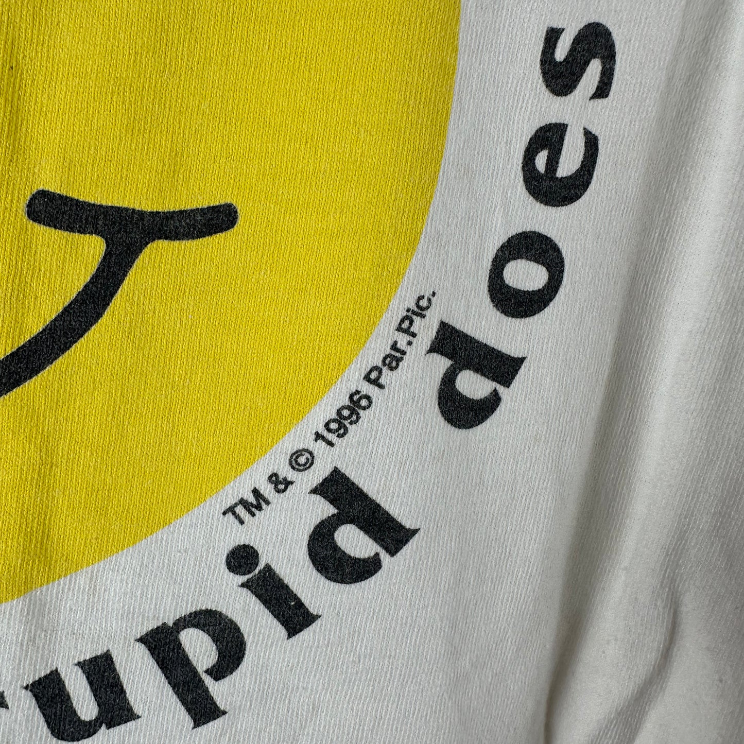 Vintage 1996 Bubba Gump Forrest Gump Stupid is as Stupid Does T-shirt