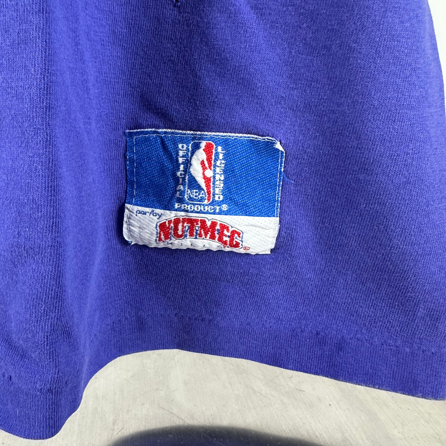 Vintage 90s LA Lakers Shaquille O' Neal Locker NBA Nutmeg Single Stitch T-shirt