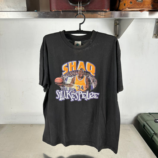 Vintage 90s Shaquille O' Neal LA Lakers The Big Shakespeare NBA T-shirt