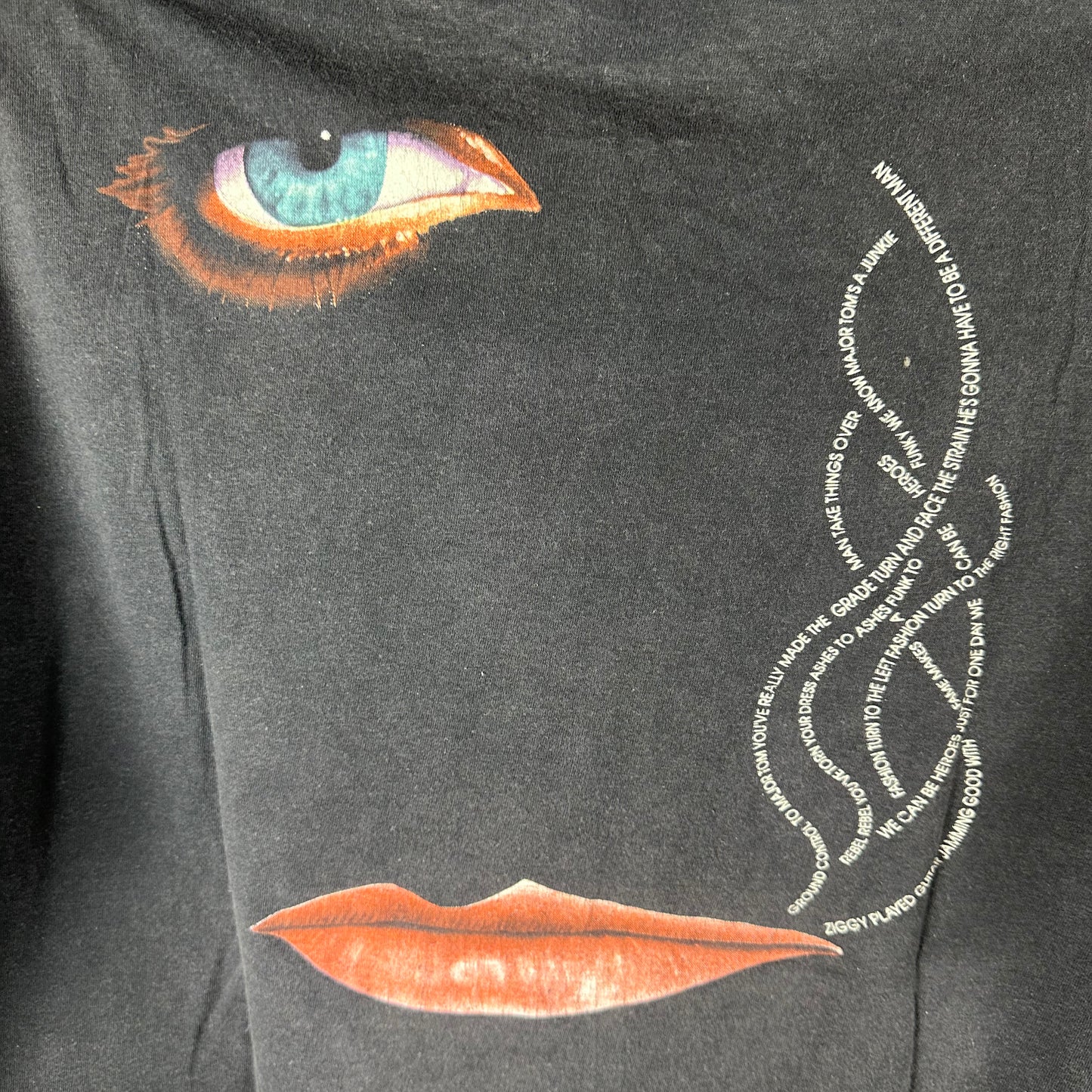 Vintage 1990 David Bowie Tour Concert Brockum Single Stitch T-shirt